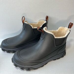 Men's Grundens Deviation Sherpa Ankle Boot Size 10 Black NWOB